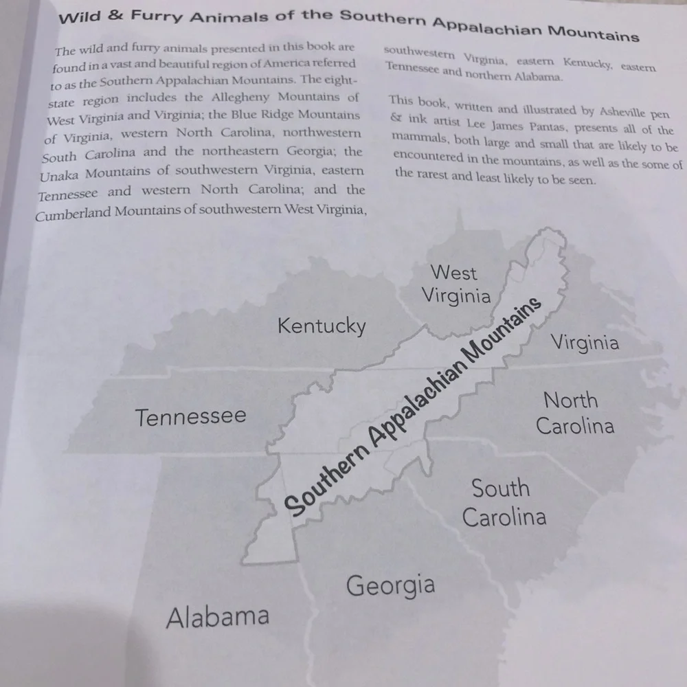 Wild & Furry Animals of the Appalachian Mountains Book Autographed Lee Pantas